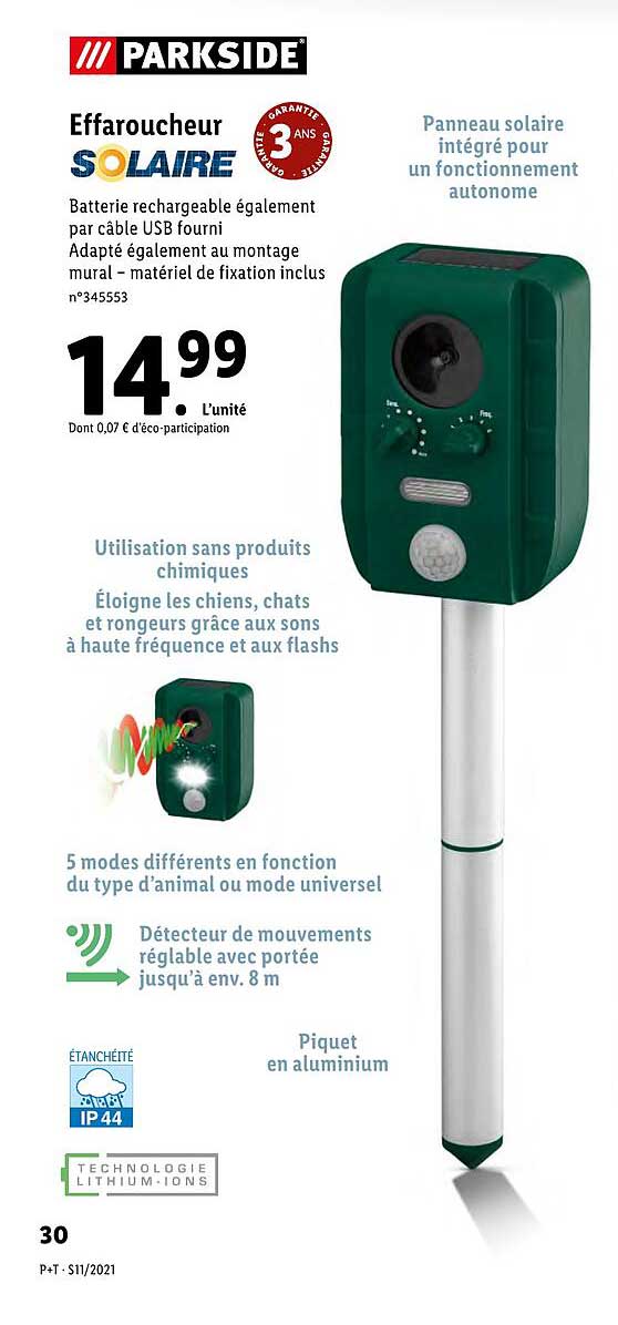 effaroucheur parkside