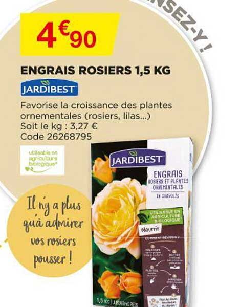 engrais rosiers 1,5 kg jardibest
