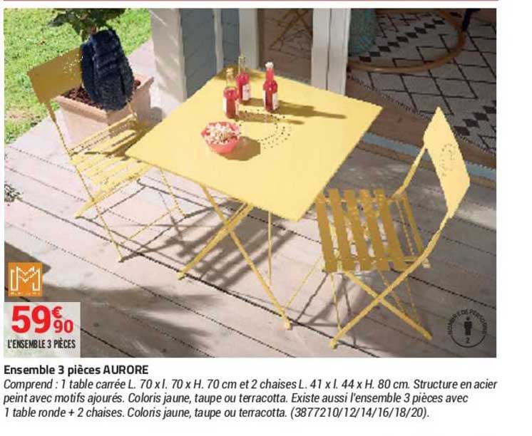 ensemble 3 pièces aurore