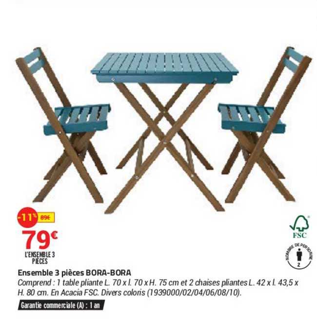 ensemble 3 pièces bora-bora