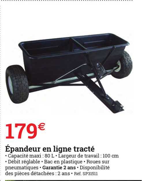épandeur en ligne tracté