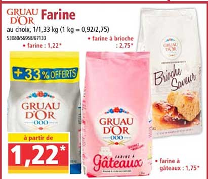 farine gruau d'or