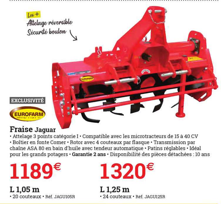fraise jaguard eurofarm