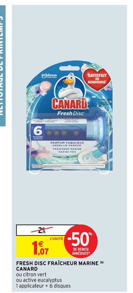 fresh disc fraîcheur marine canard