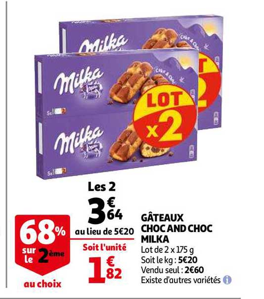 gâteaux choc and choc milka