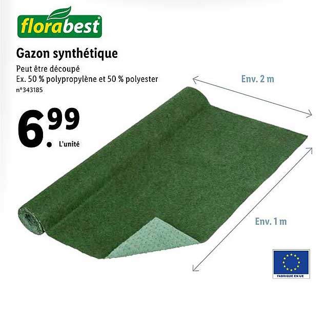 gazon synthétique florabest