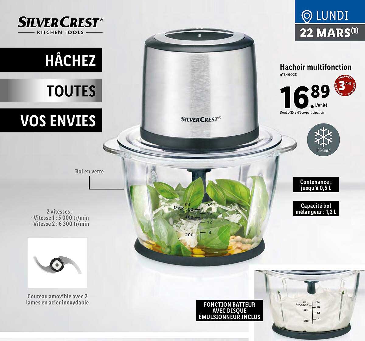 hachoir multifonction silver crest