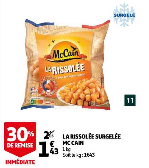 La Rissolée Surgelée Mc Cain