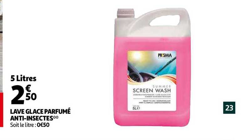 lave glace parfumé anti-insectes