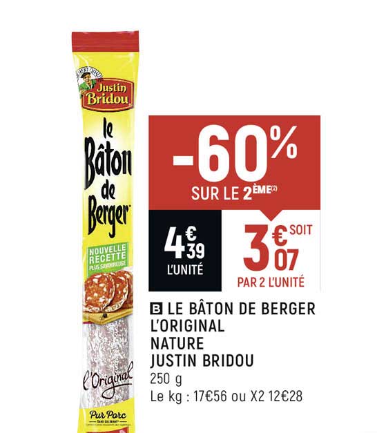 le bâton de berger l'original nature justin bridou