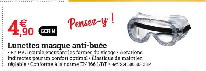 lunettes masque anti-buée gerin
