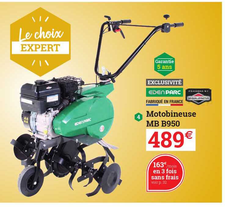 motobineuse mb b950 eden parc