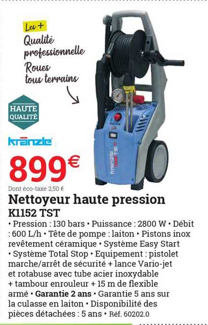 nettoyeur haute pression k1152 tst kranzle