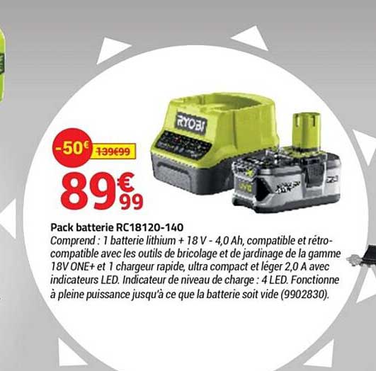 Pack Batterie Ryobi