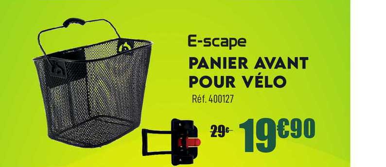 panier avant pour vélo e-scape
