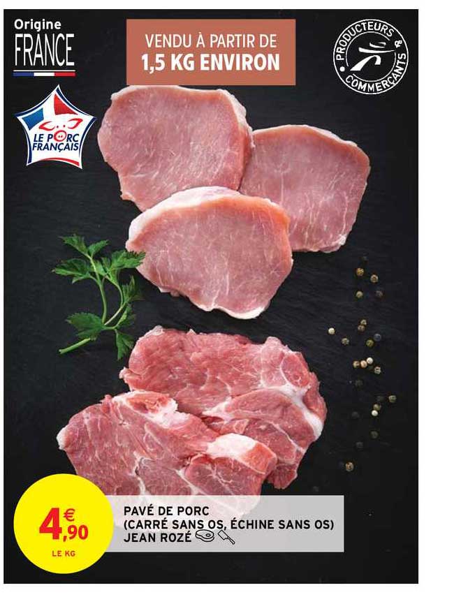 pavé de porc jean rozé