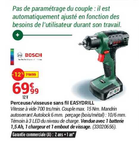 perceuse - visseuse sans fil easydrill