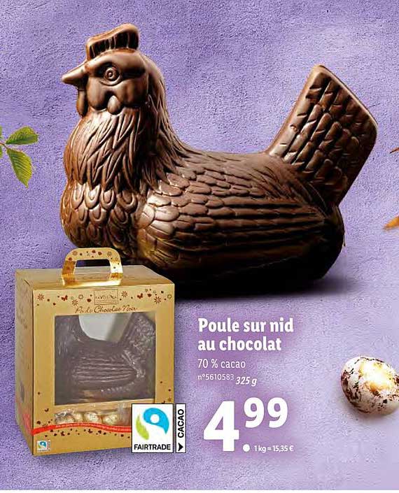 poule sur nid au chocolat