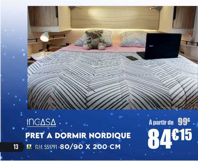 prêt à dormir nordique incasa