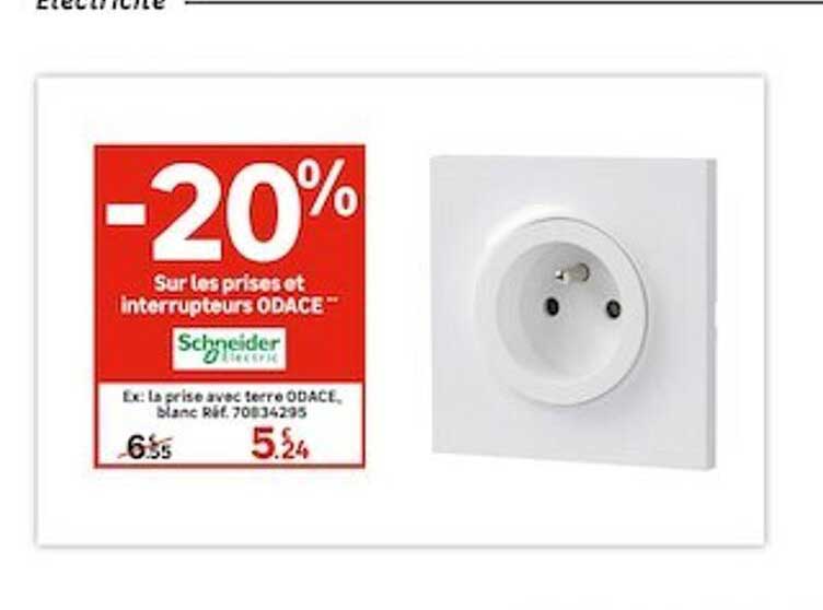 Prises Et Interrupteurs Odace Schneider