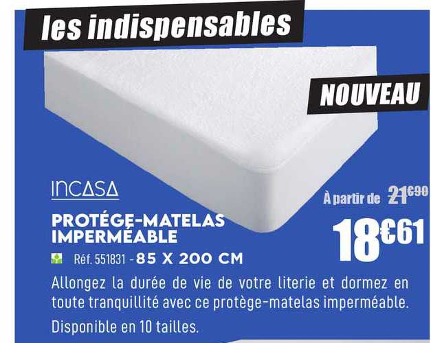 protège-matelas imperméable incasa