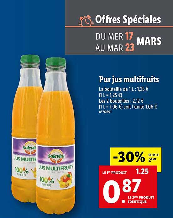 Pur Jus Multifruits Solevita