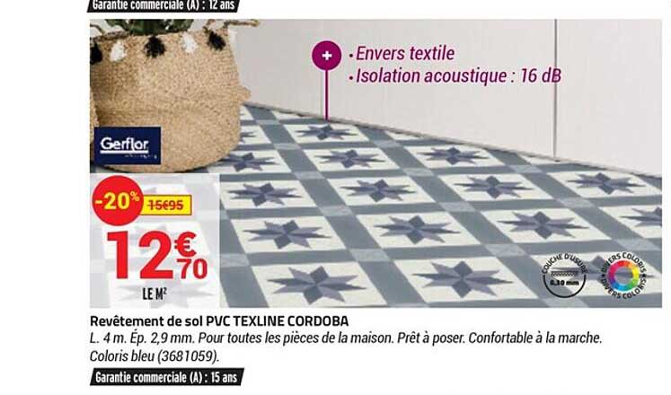 revêtement de sol pvc texline cordoba