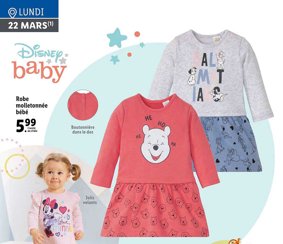 robe molletonnée bébé disney baby
