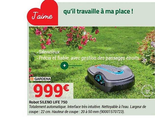 robot sileno life 750 gardena