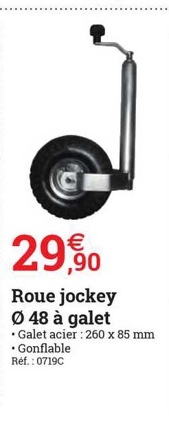 roue jockey 48 à galet