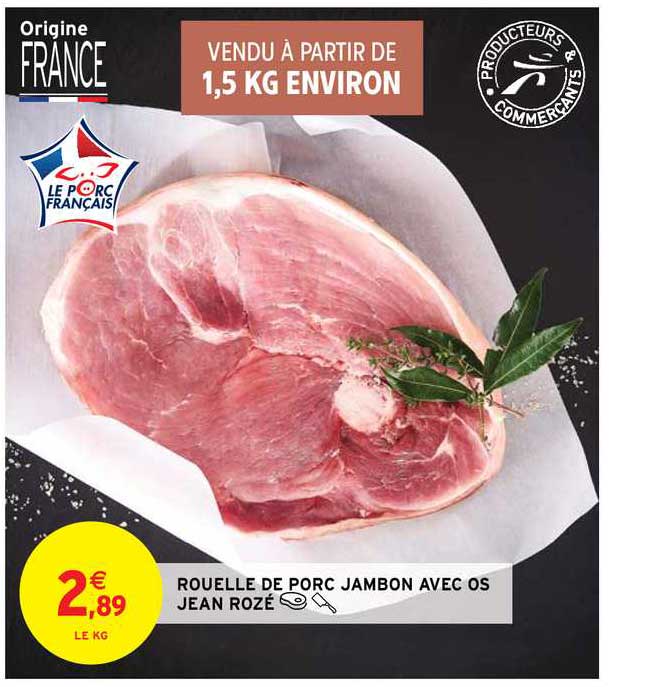 rouelle de porc jambon avec os jean rozé