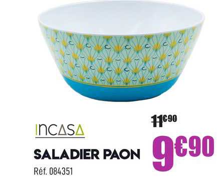 saladier paon incasa