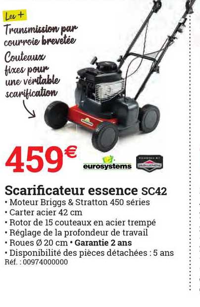 scarificateur essence sc42 eurosystems