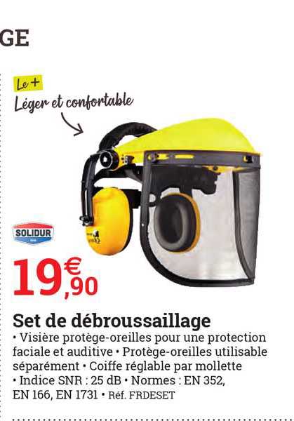set de débroussaillage solidur