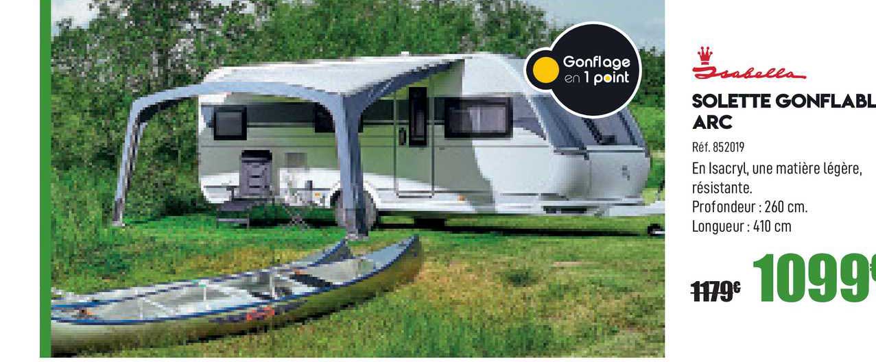 solette gonflable arc