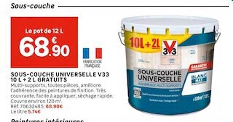 Sous-couche Universelle 3v3 10l + 2 L Gratuits