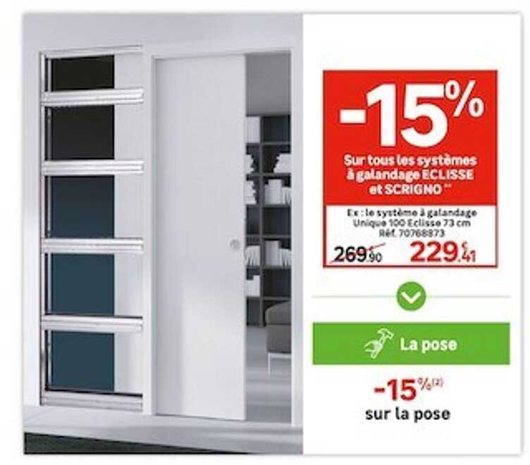 système à galandage eclisse et scrigno