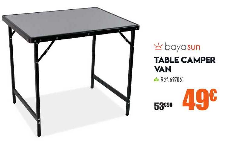 table camper van bayasun