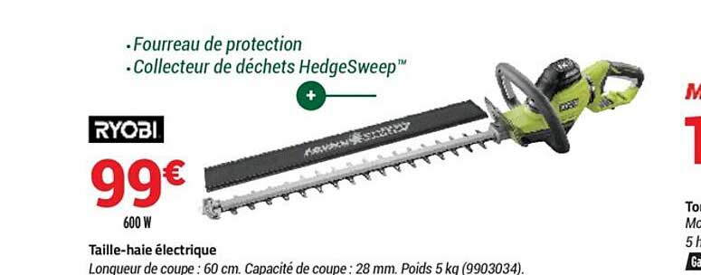 taille-haie électrique ryobi