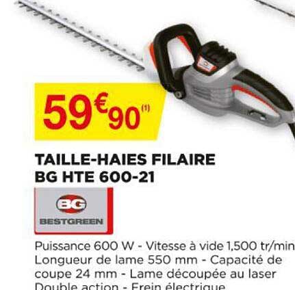 taille-haies filaire bg hte 600-21