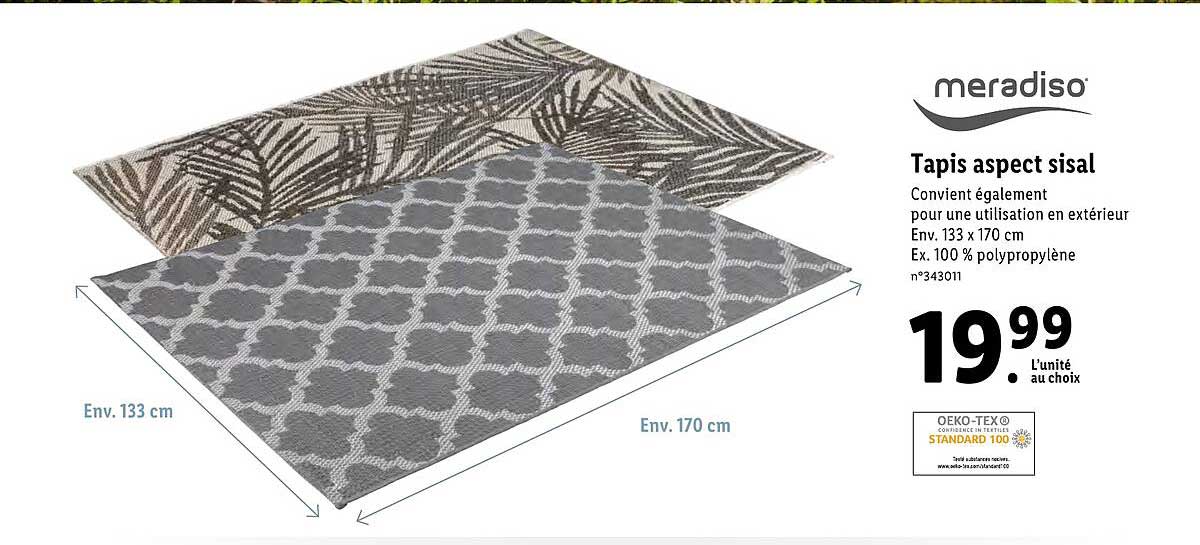 tapis aspect sisal meradiso