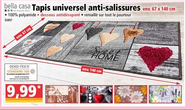 Tapis Universel Anti-salissures Bella Casa