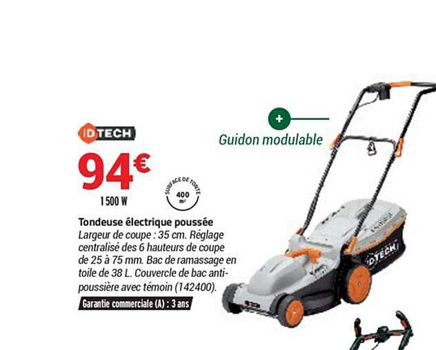tondeuse électrique poussée