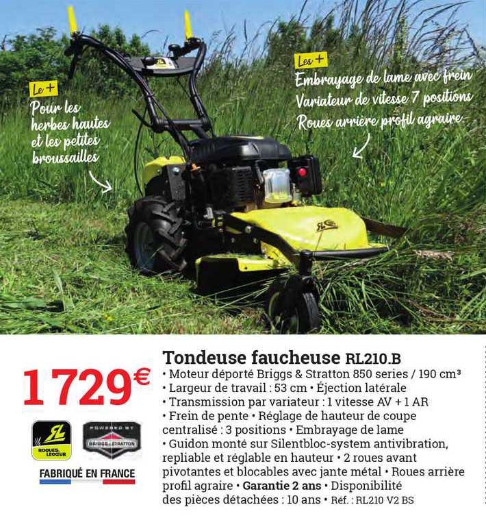 tondeuse faucheuse rl210.b