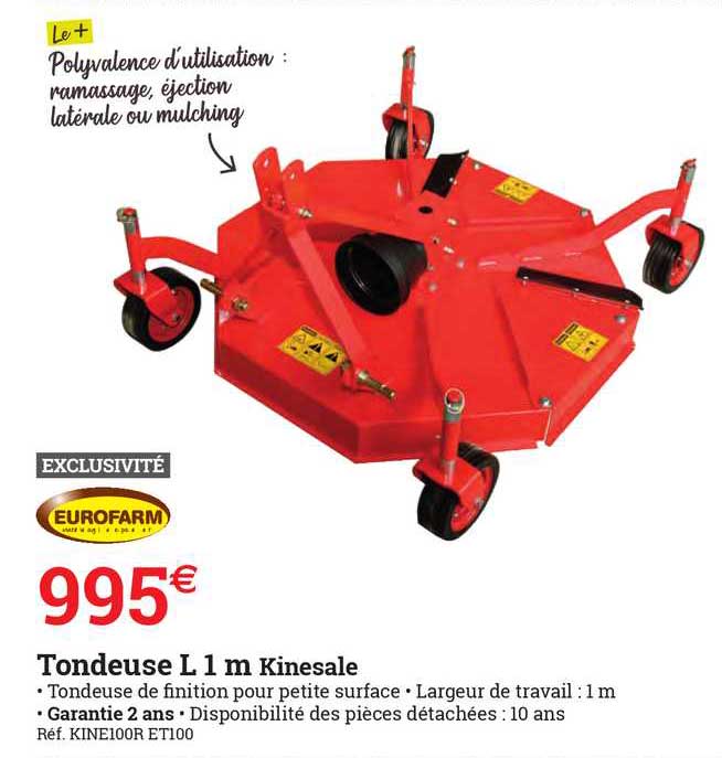 tondeuse l 1 m kinesale eurofarm