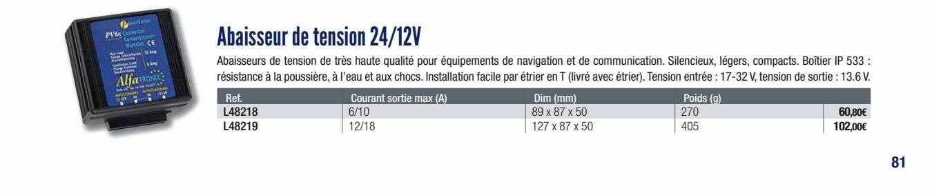 abaisseur de tension 24-12v