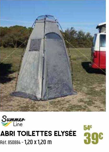 abri toilettes elysée summer line