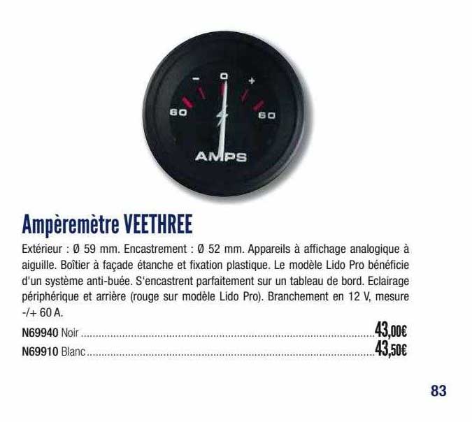 ampèremètre veethree