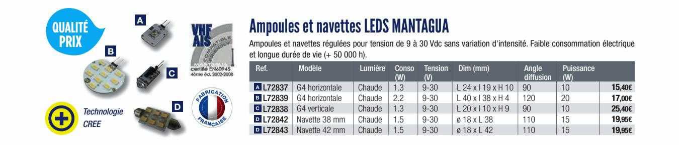 Ampoules Et Navettes Leds Mantagua