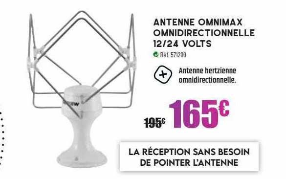 antenne omnimax omnidirectionnelle 12-24 volts
